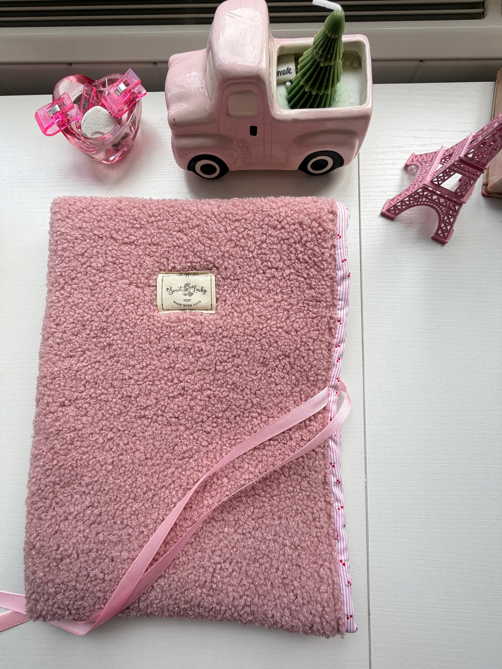Tablet sleeves teddy pink 🤍