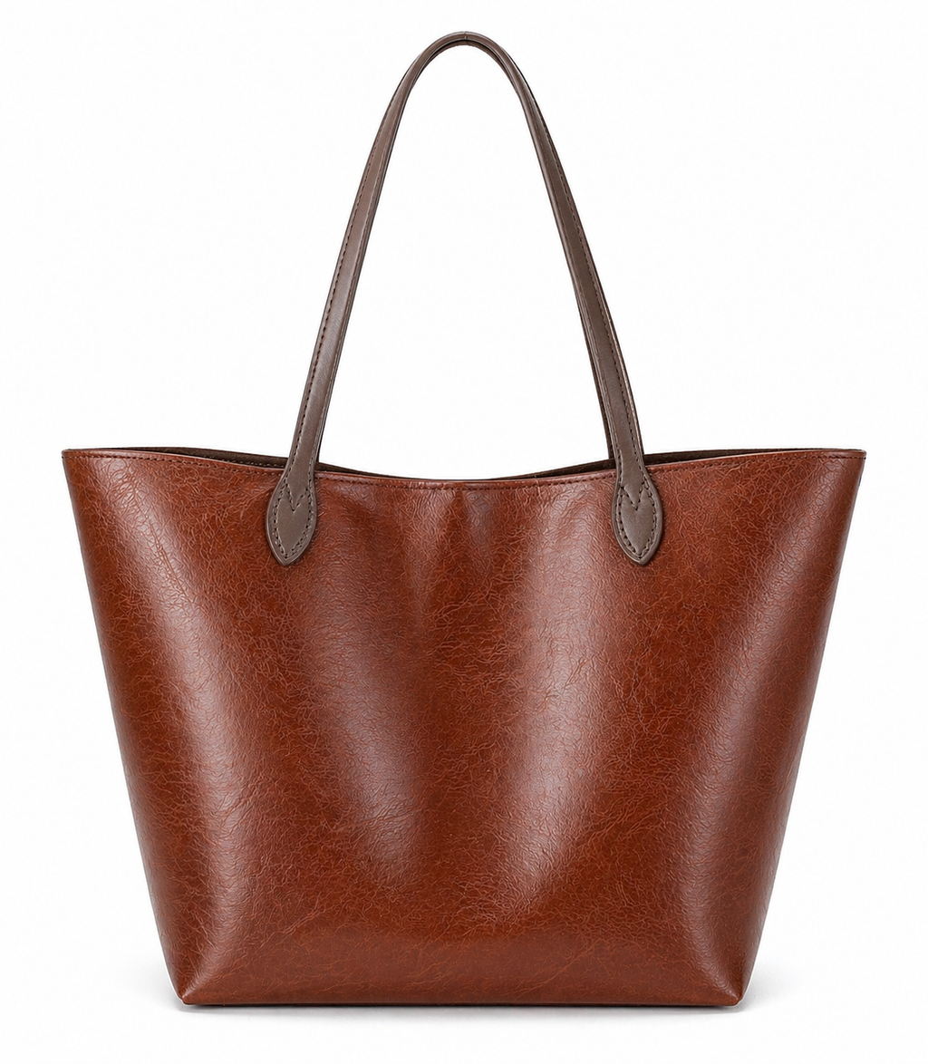 Classic Cognac Everyday Tote bag 💼
