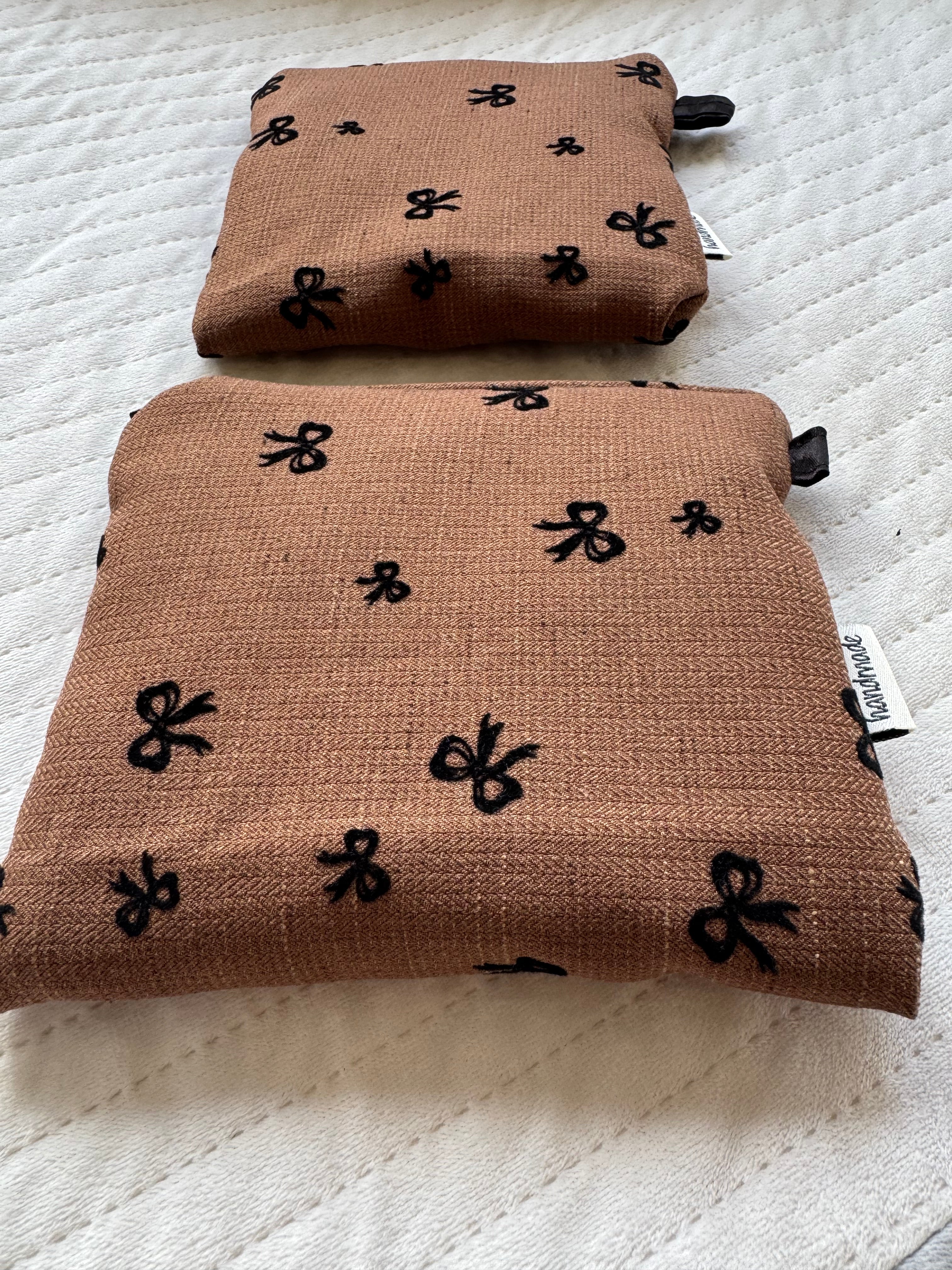 Bow Print Fabric Small bag