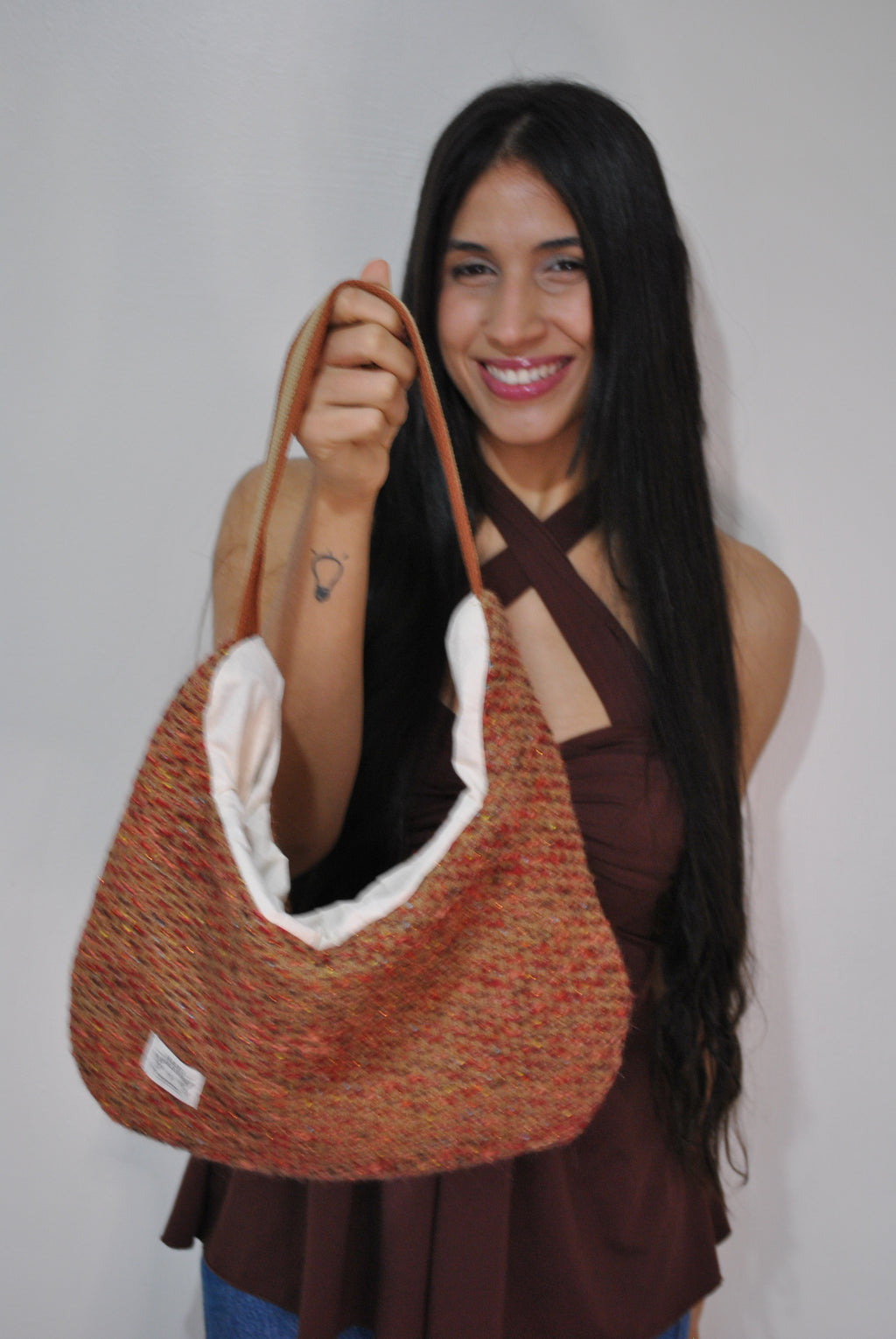 Handwoven Hobo Bag – Cozy Chic Edition