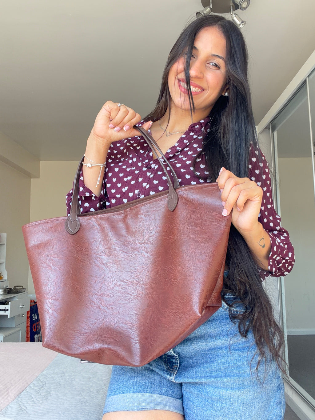 Classic Cognac Everyday Tote bag 💼