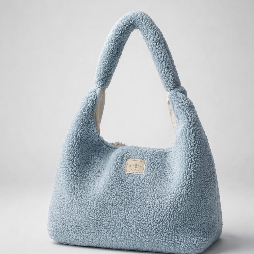 Cloud Blue Teddy Bag ☁️💙