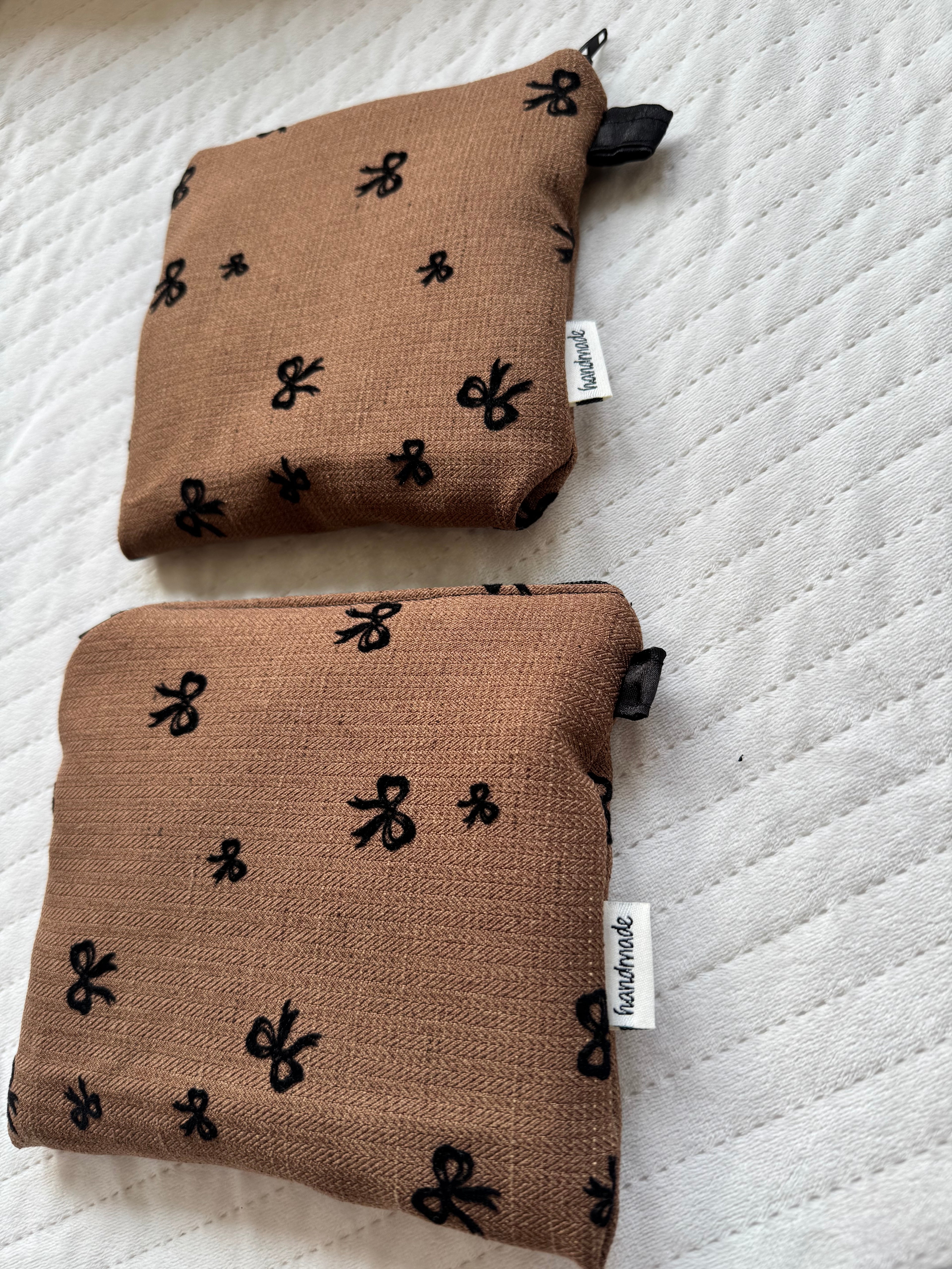 Bow Print Fabric Small bag