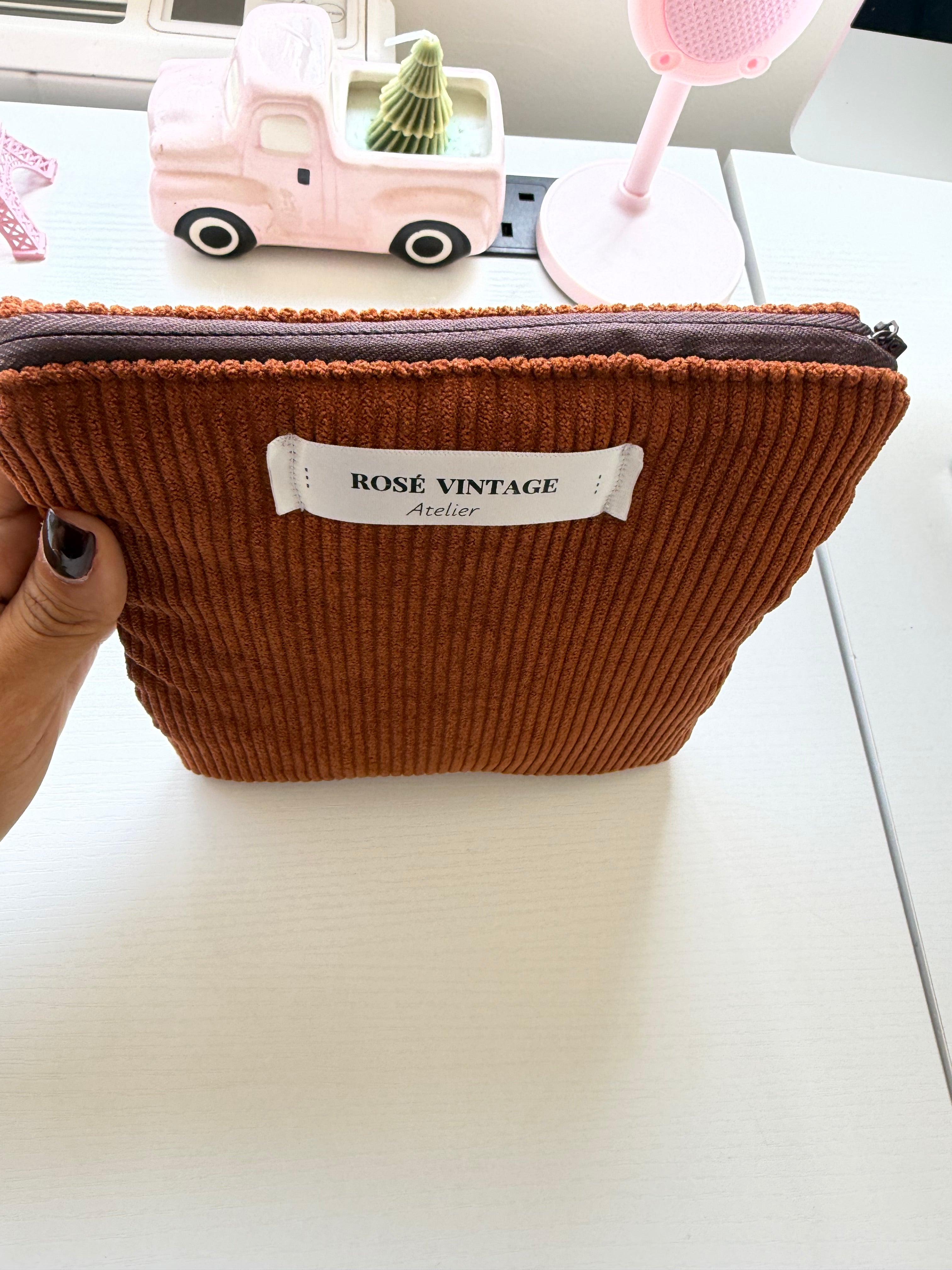 Corduroy Pouch – Brown