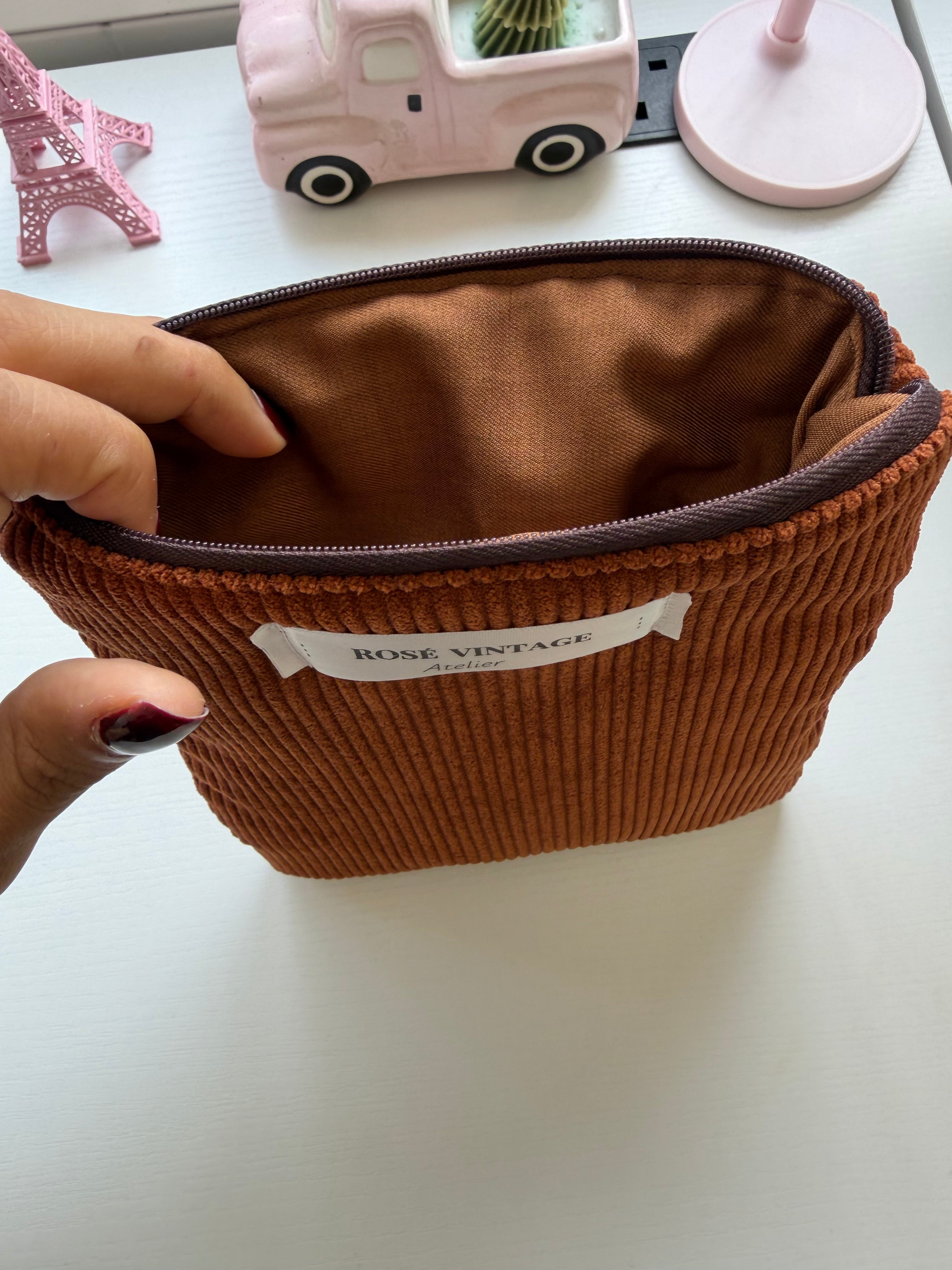 Corduroy Pouch – Brown
