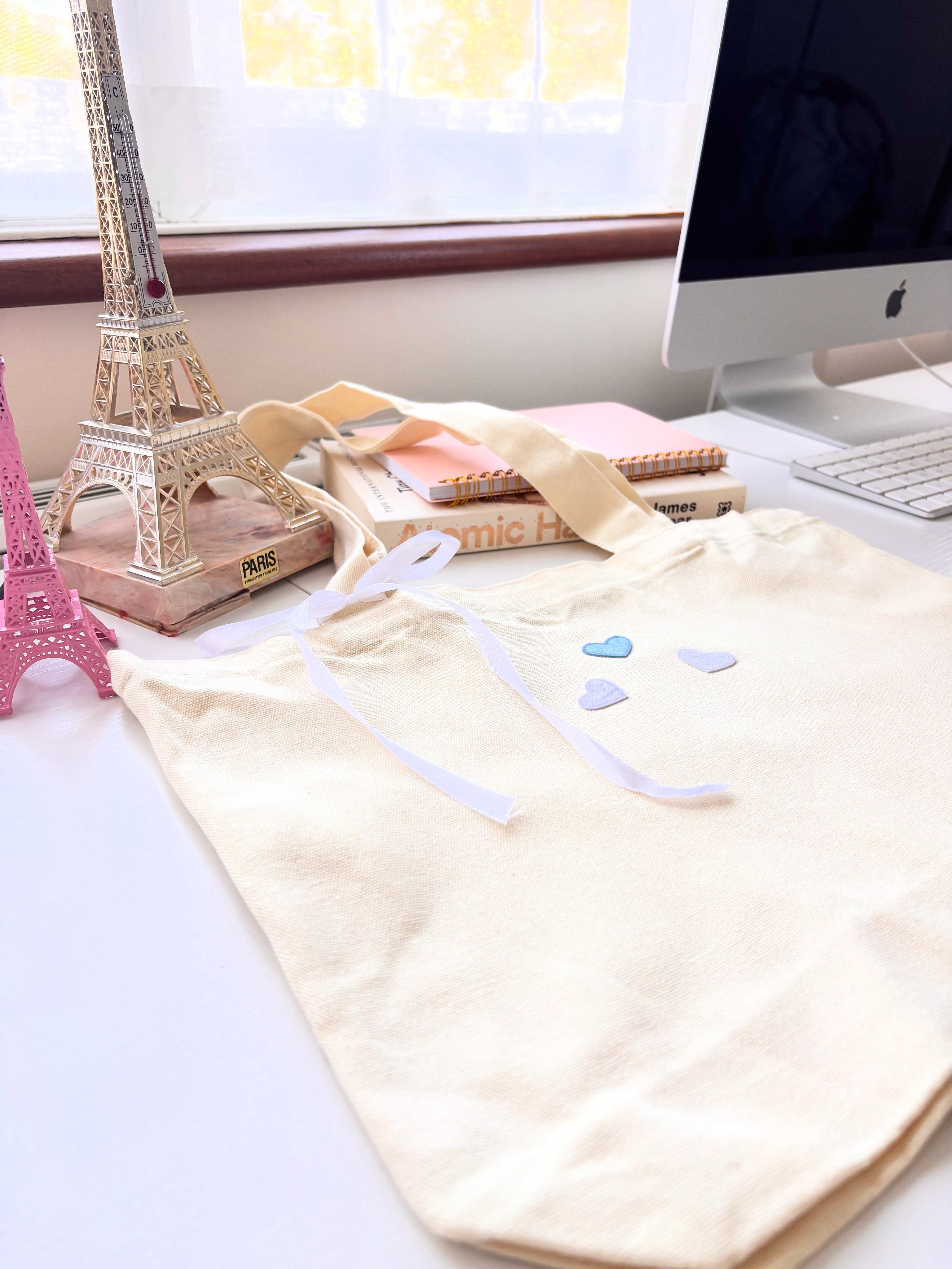 Embroidered tote bags