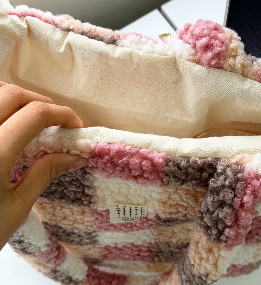 👜 Teddy Patchwork Tote Bag