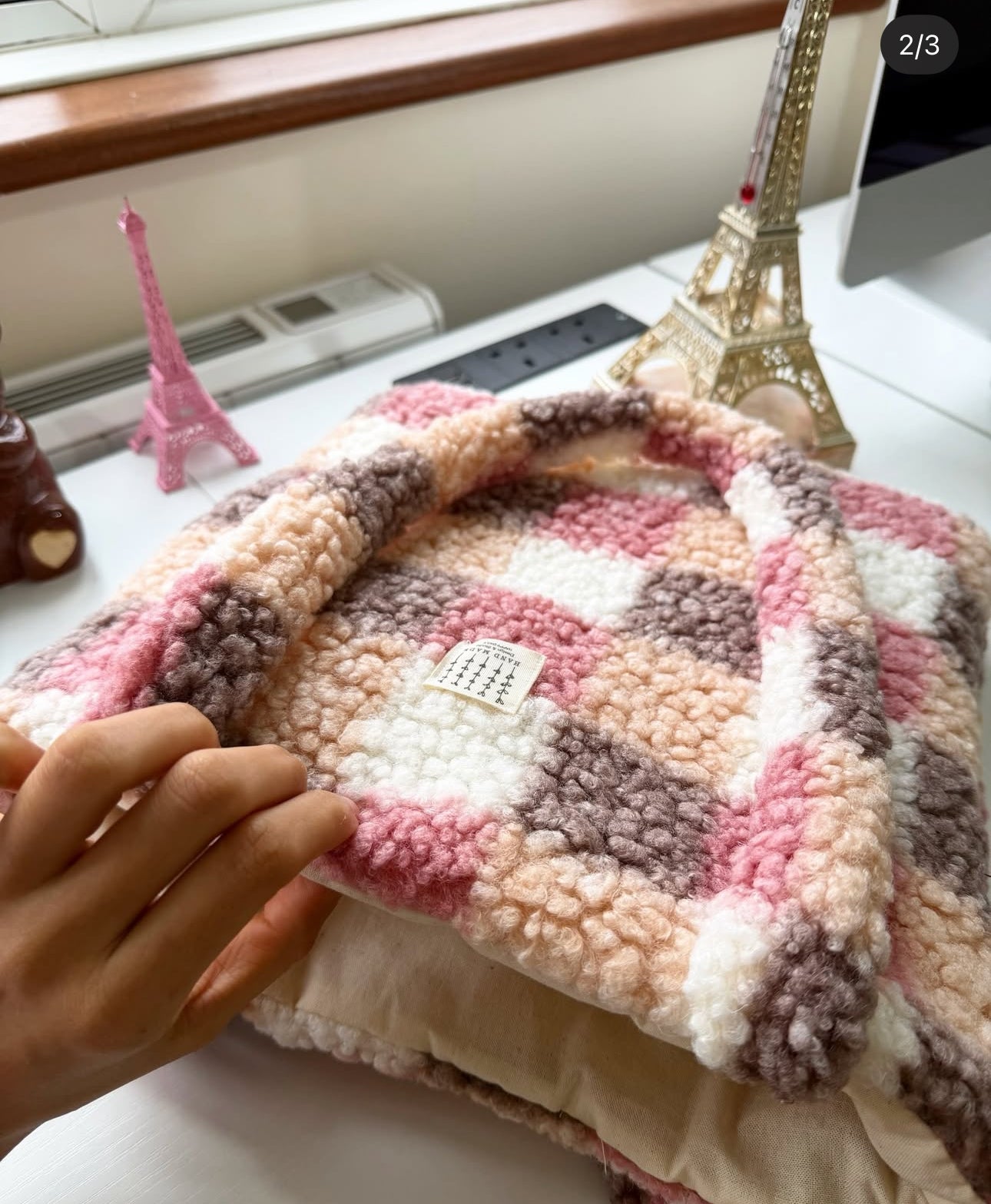 👜 Teddy Patchwork Tote Bag