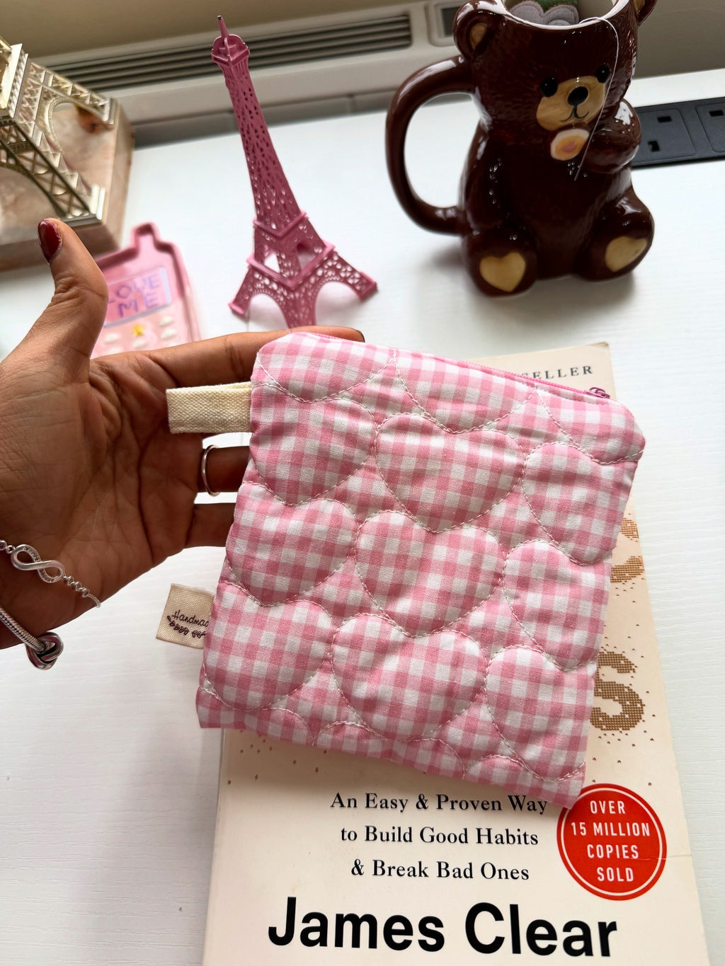 Kit pink makeup bag and small bag