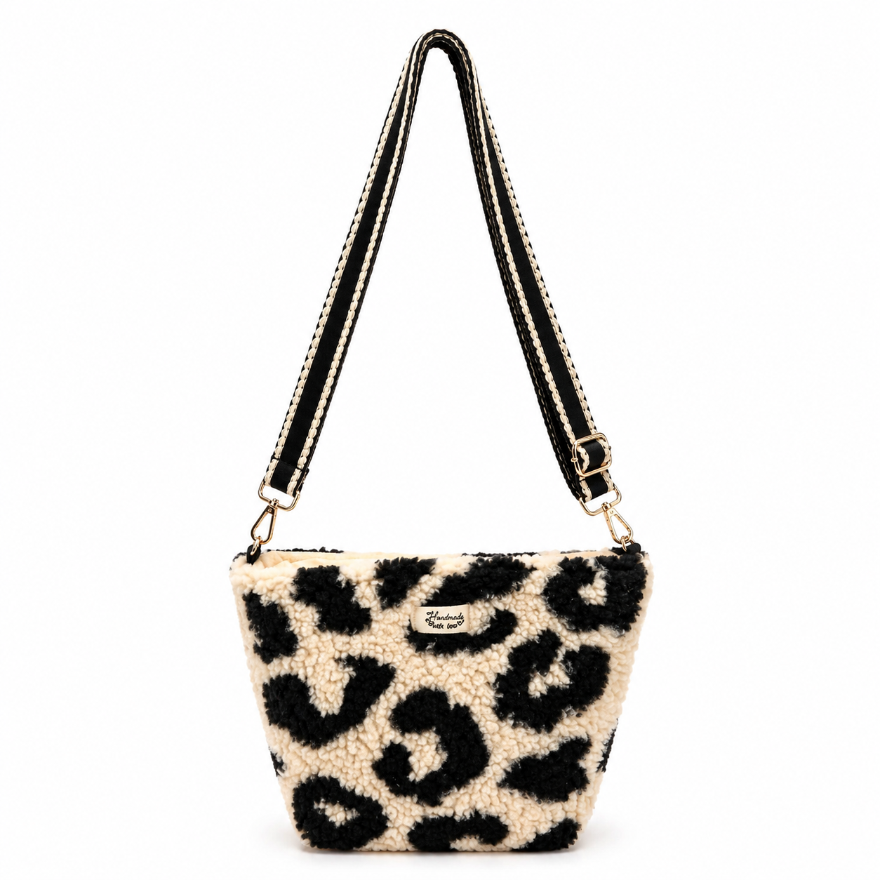 🖤 Teddy Leopard Crossbody Bag