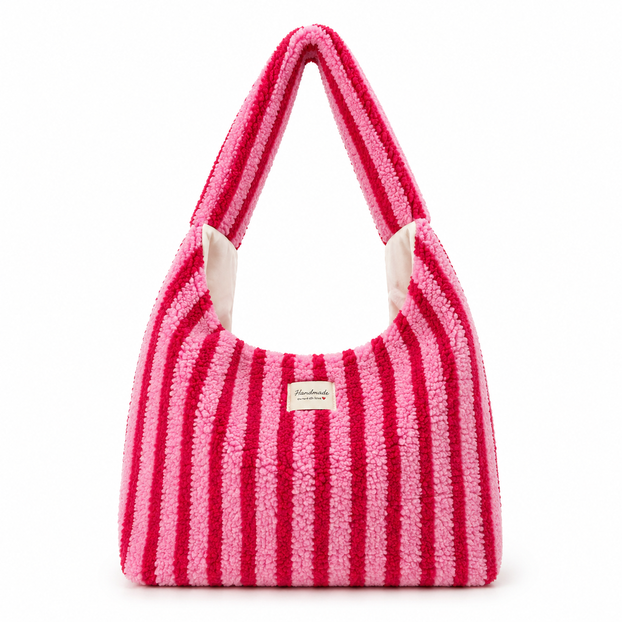 🍓💗 Striped Teddy Shoulder Bag🎀