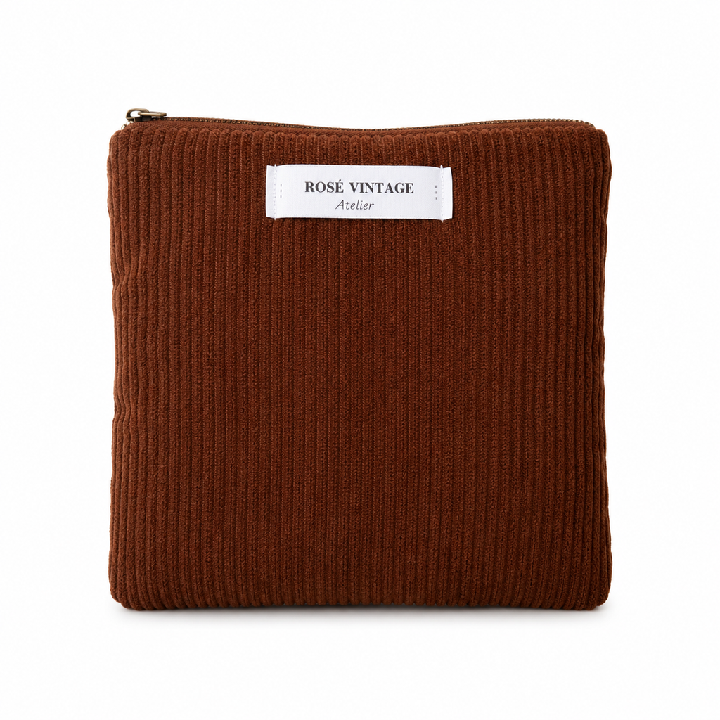 Corduroy Pouch – Brown