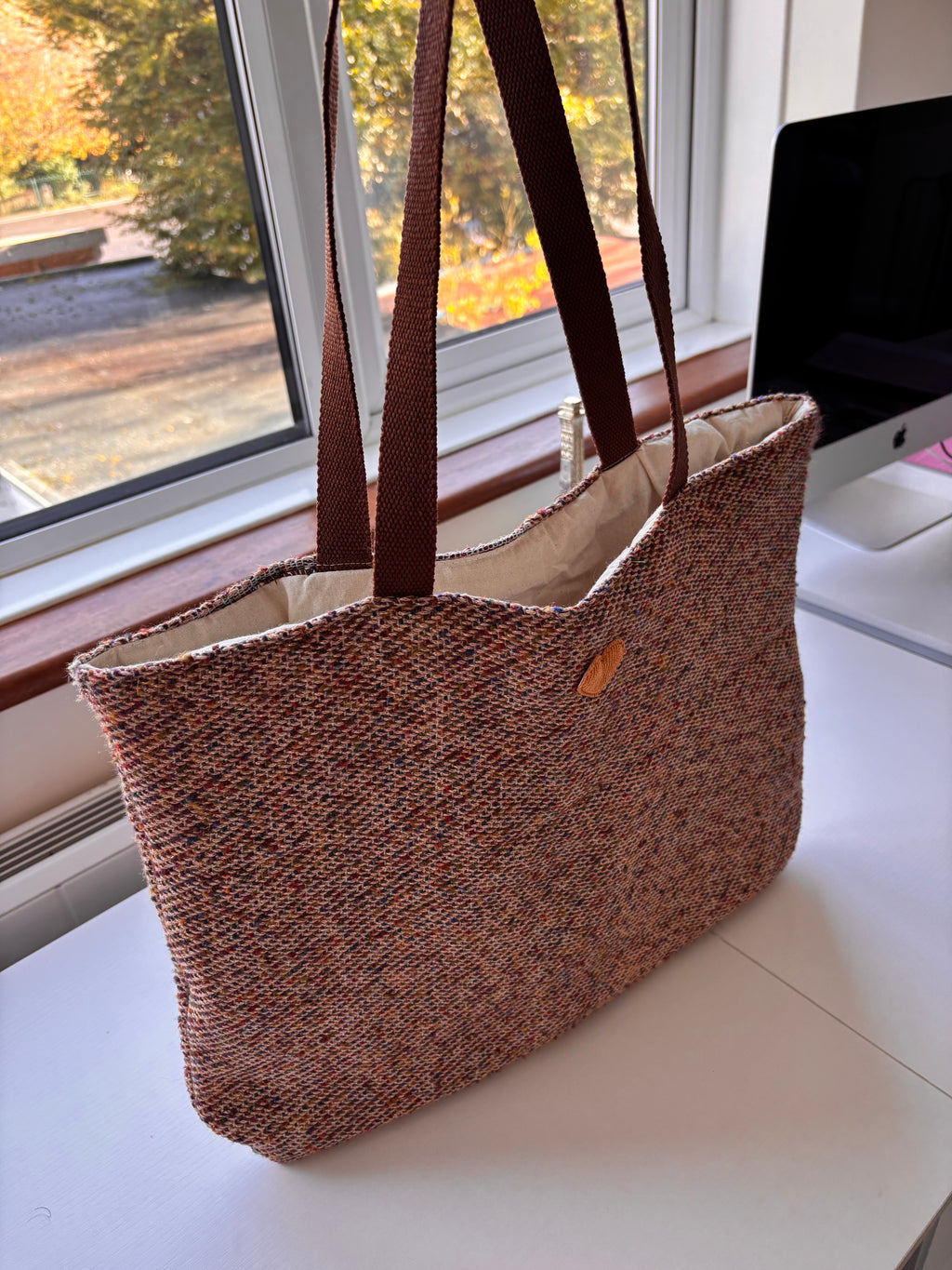 🤎 Textured Everyday Tote — Warm Neutral Elegance