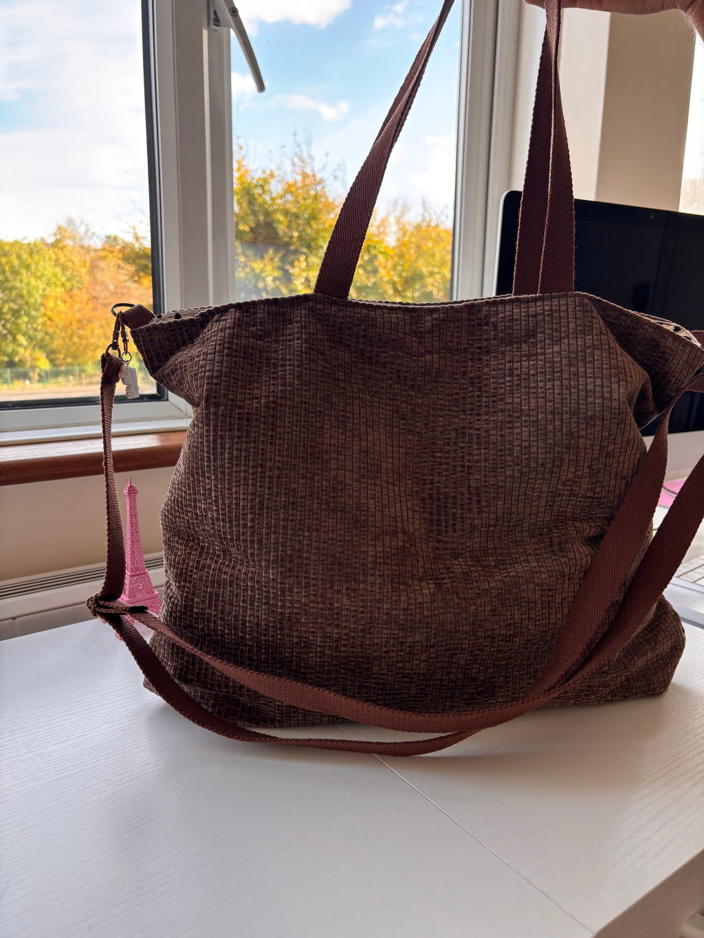 🤎 Chocolate Textured Tote — Effortless Everyday Style