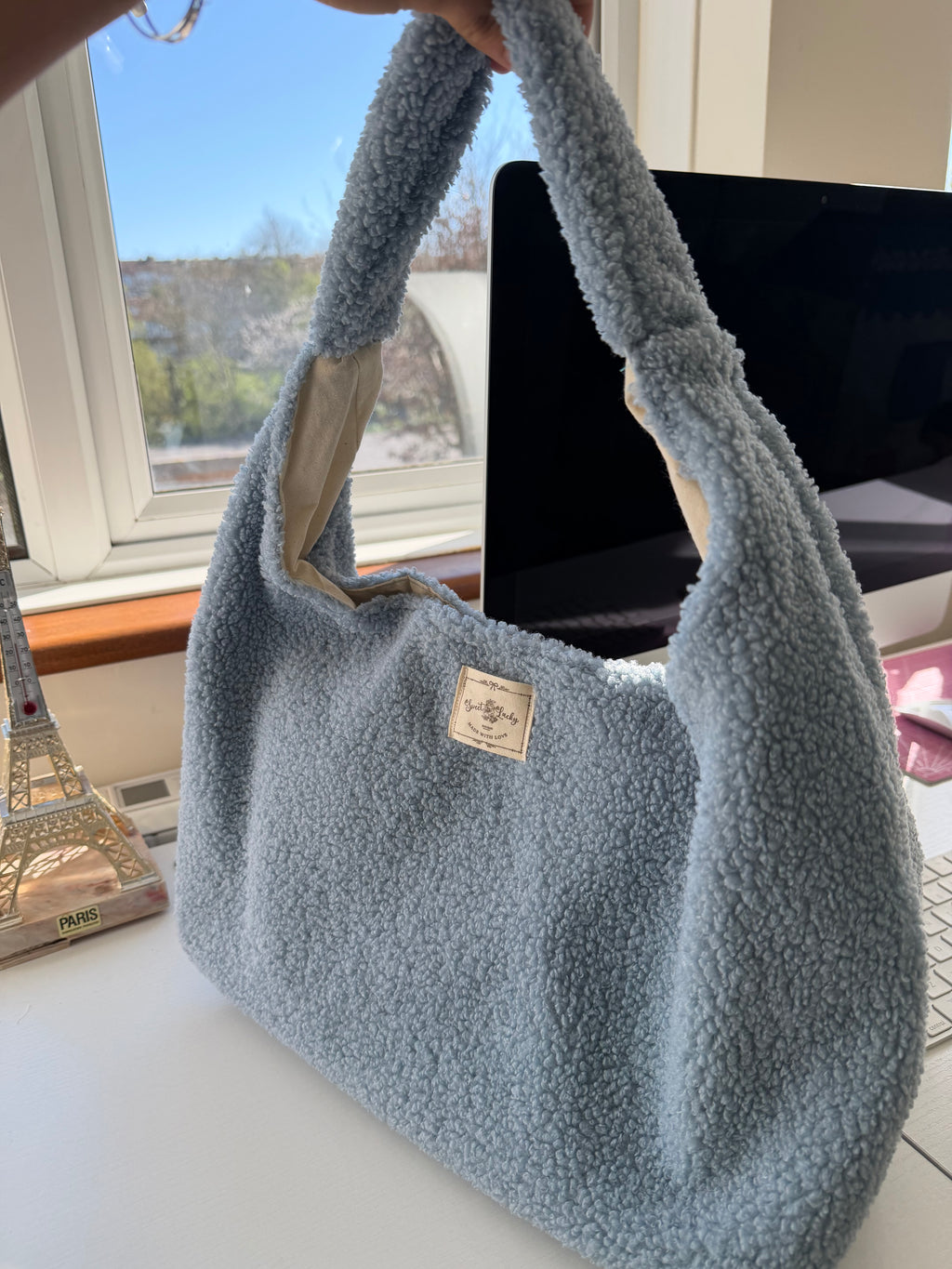 Cloud Blue Teddy Bag ☁️💙