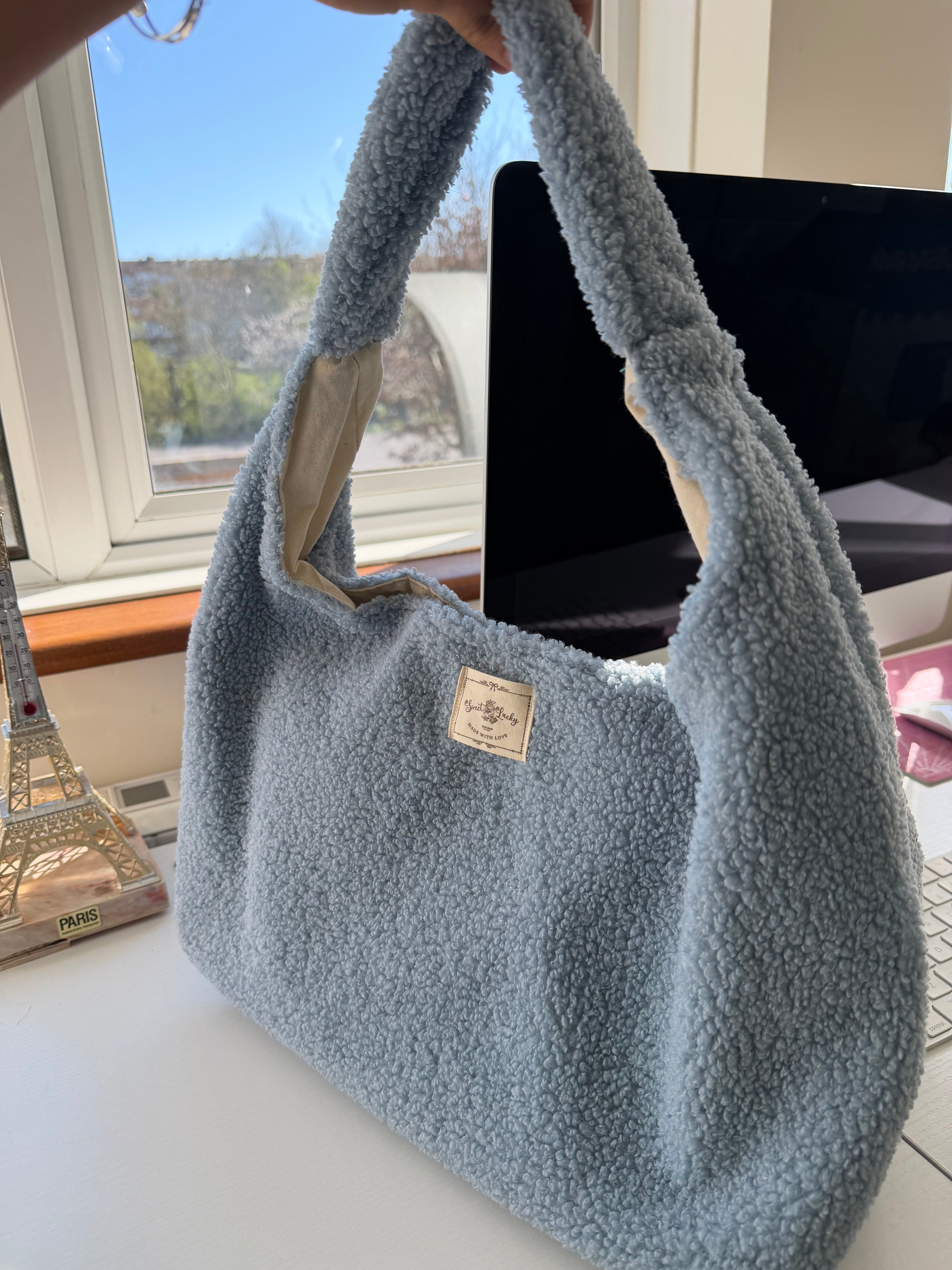 Cloud Blue Teddy Bag ☁️💙