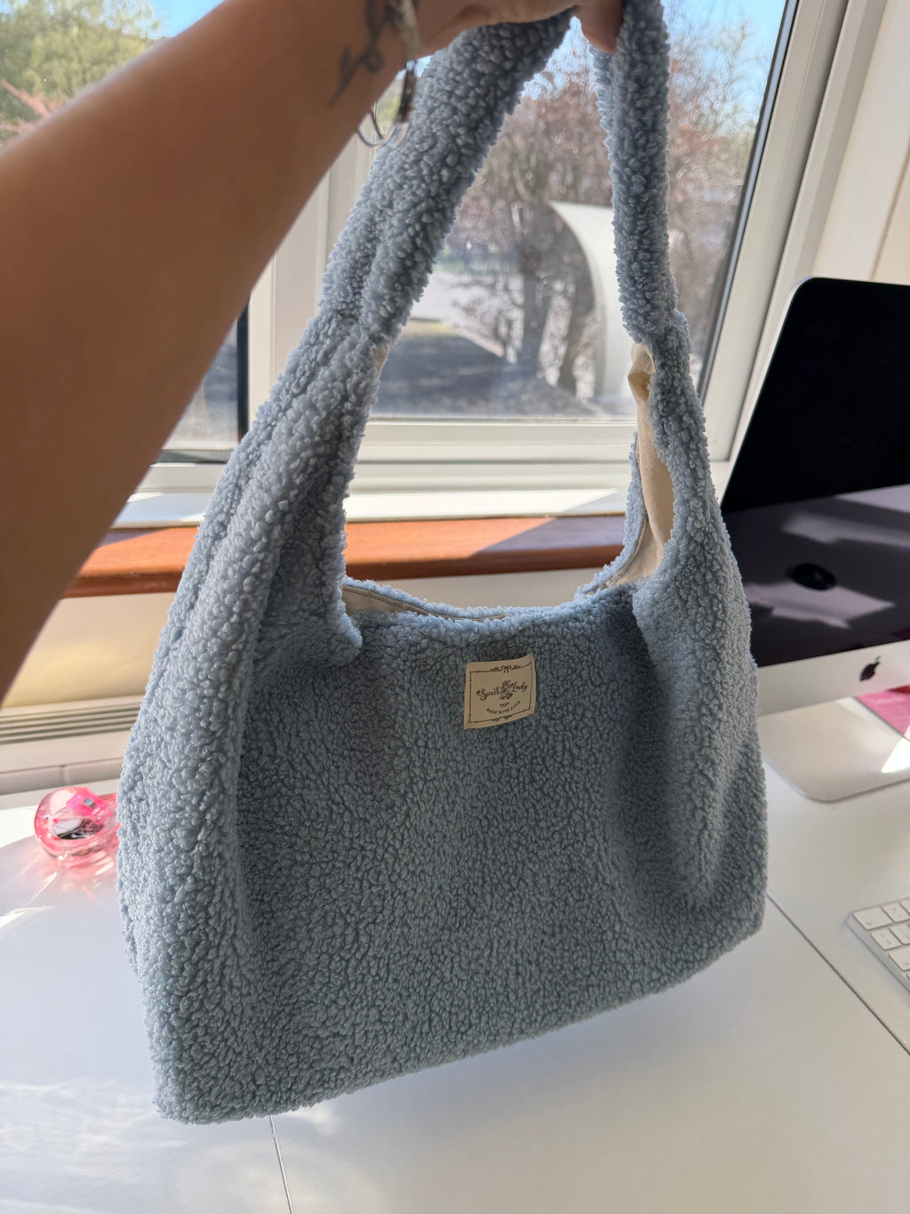 Cloud Blue Teddy Bag ☁️💙