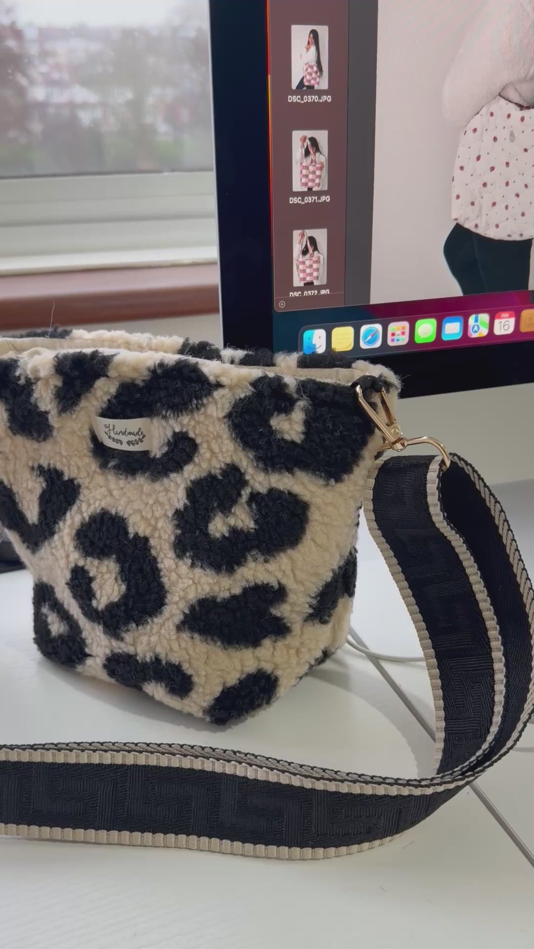 🖤 Teddy Leopard Crossbody Bag